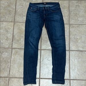 Hudson Krista super skinny dark blue jeans